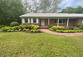 Image of a spring clean up and mulch refresh by JMC Landscaping